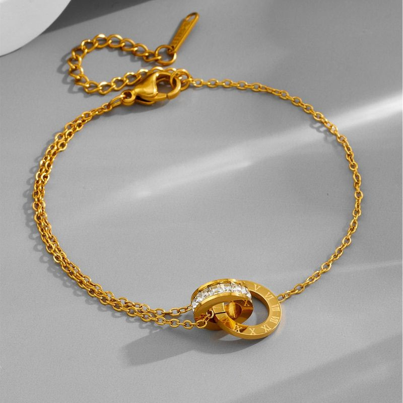 Браслет титановая сталь напыление золотом 1J12497CJJ