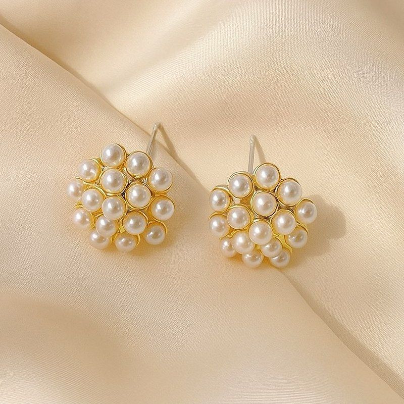 Серьги ювелирный сплав жемчуг 1J12309CJJ