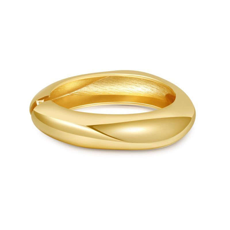 Браслет жесткий объемный с шарнирным замком CJP80905