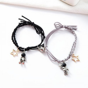 Парные браслеты космический дуэт с астронавтами