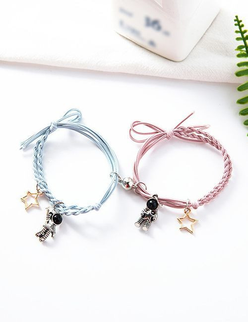 Парные браслеты космический дуэт с астронавтами