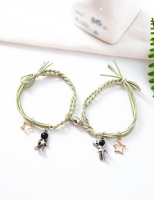 Парные браслеты космический дуэт с астронавтами