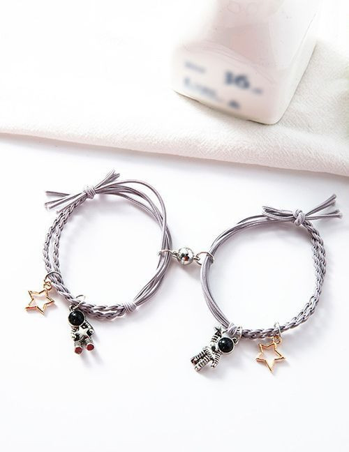 Парные браслеты космический дуэт с астронавтами