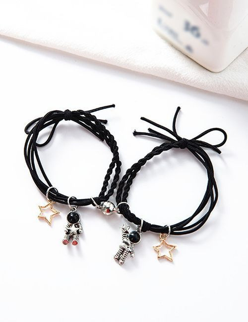 Парные браслеты космический дуэт с астронавтами