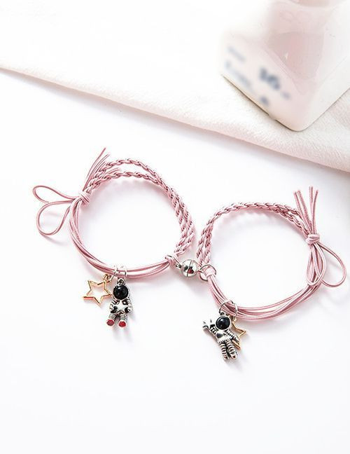 Парные браслеты космический дуэт с астронавтами