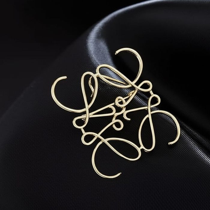 Брошь ювелирный сплав геометрической формы J11593CJJ