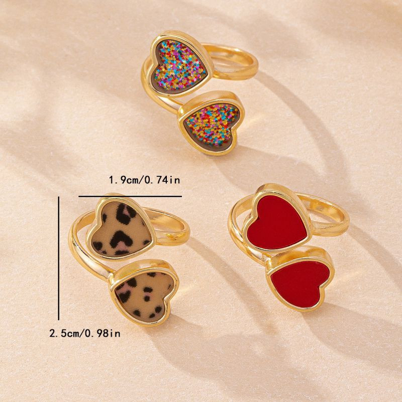 Кольцо с двумя леопардовыми элементами CJM14394