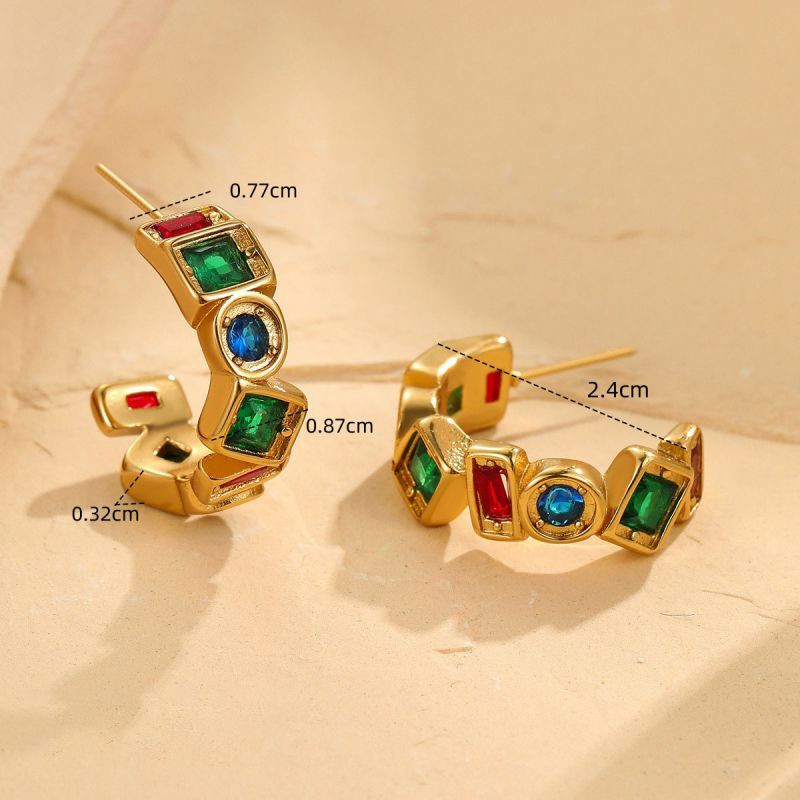 Серьги сталь CJP37332