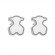 Серьги сталь CJH66848
