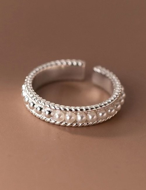 Фактурное кольцо-дорожка в винтажном стиле Z05614