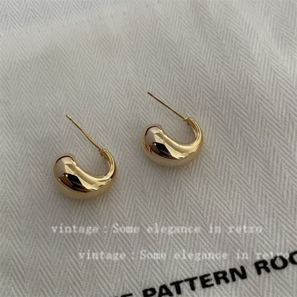 Серьги-кольца с мягким изгибом J10674CJJ