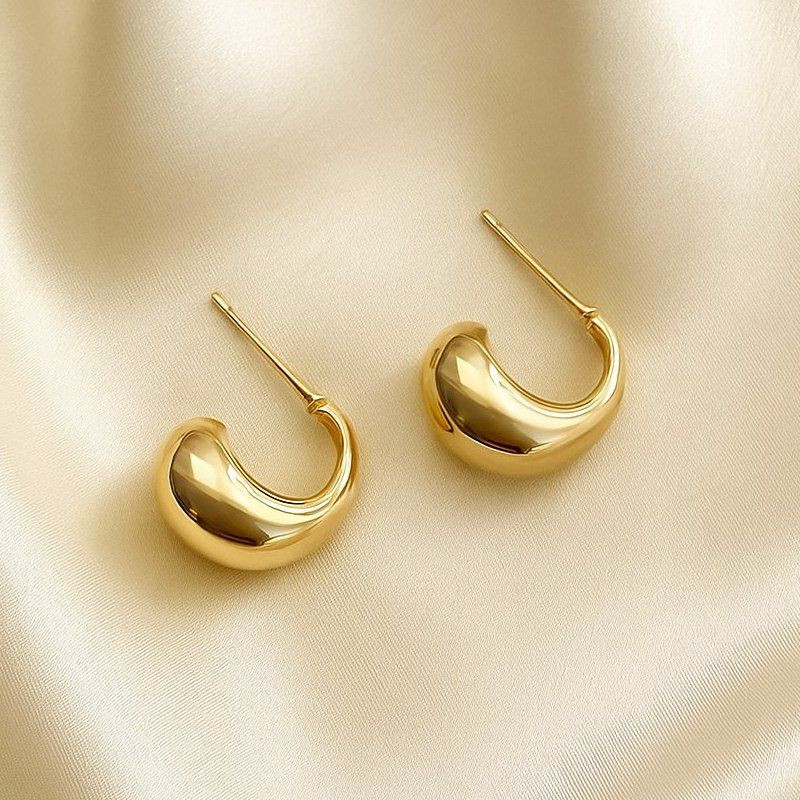 Серьги-кольца с мягким изгибом J10674CJJ