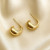 Серьги медь с напылением золотом J10674CJJ