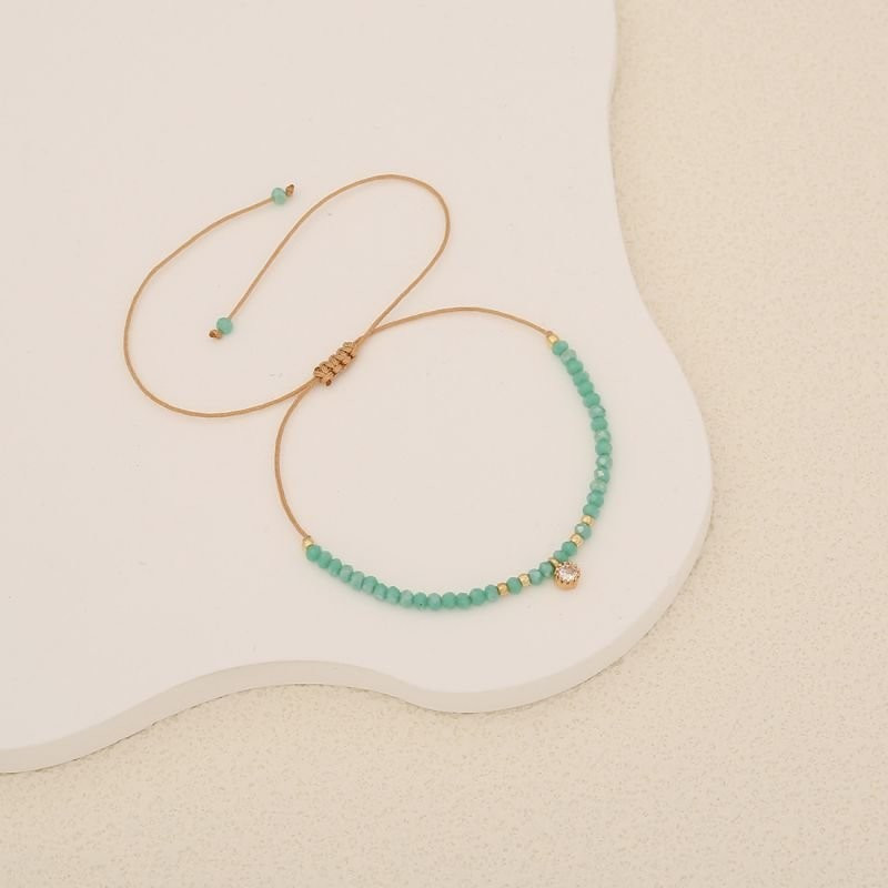 Браслет из тонкой нити с кристаллами CJC59801