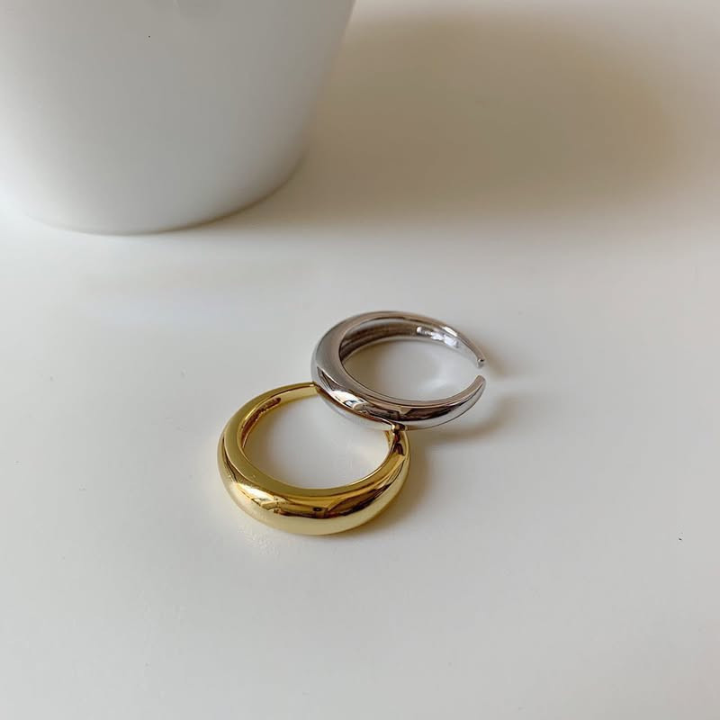 Кольца 2 штуки медь с напылением золотом J11594CJJ