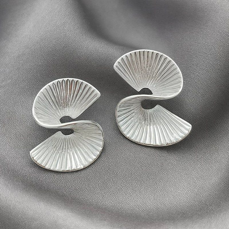 Серьги гвоздики медь напыление платиной 1J12518CJJ