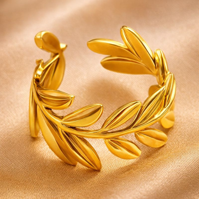 Кольцо титановая сталь напыление золотом 1J12375CJJ Кольцо титановая сталь напыление золотом 1J12375CJJ