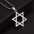 Серебряное колье из стали со звездой CJZ52834