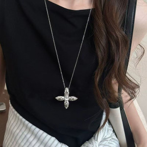 Длинное колье с крестом CJZ43897