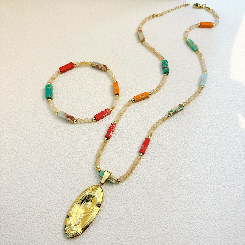 Стальной комплект бижутерии CJP77611 Стальной комплект бижутерии CJP77611