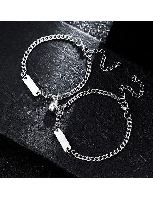 Парные браслеты городская эстетика с пластиной для гравировки Парные браслеты городская эстетика с пластиной для гравировки
