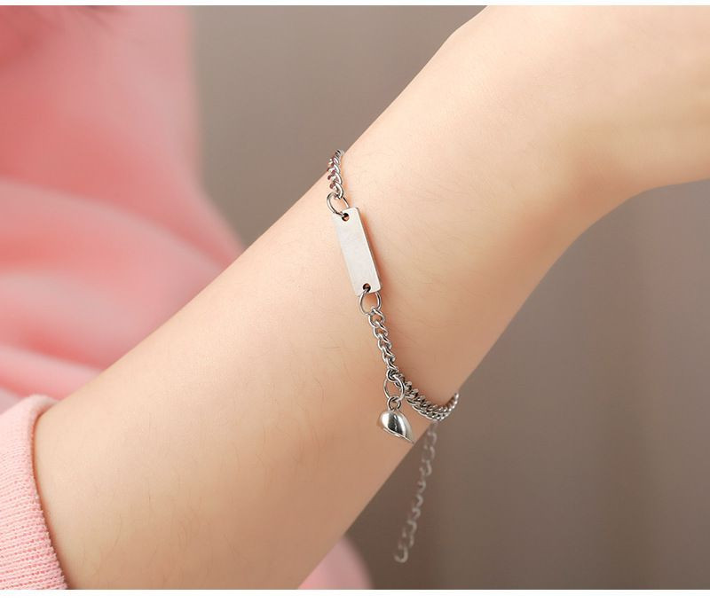 Парные браслеты городская эстетика с пластиной для гравировки Парные браслеты городская эстетика с пластиной для гравировки