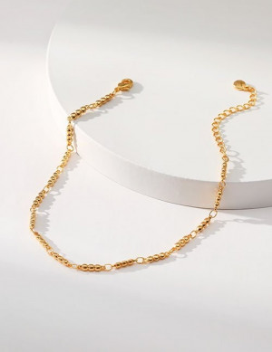 Тонкий золотистый браслет-цепочка Z29599