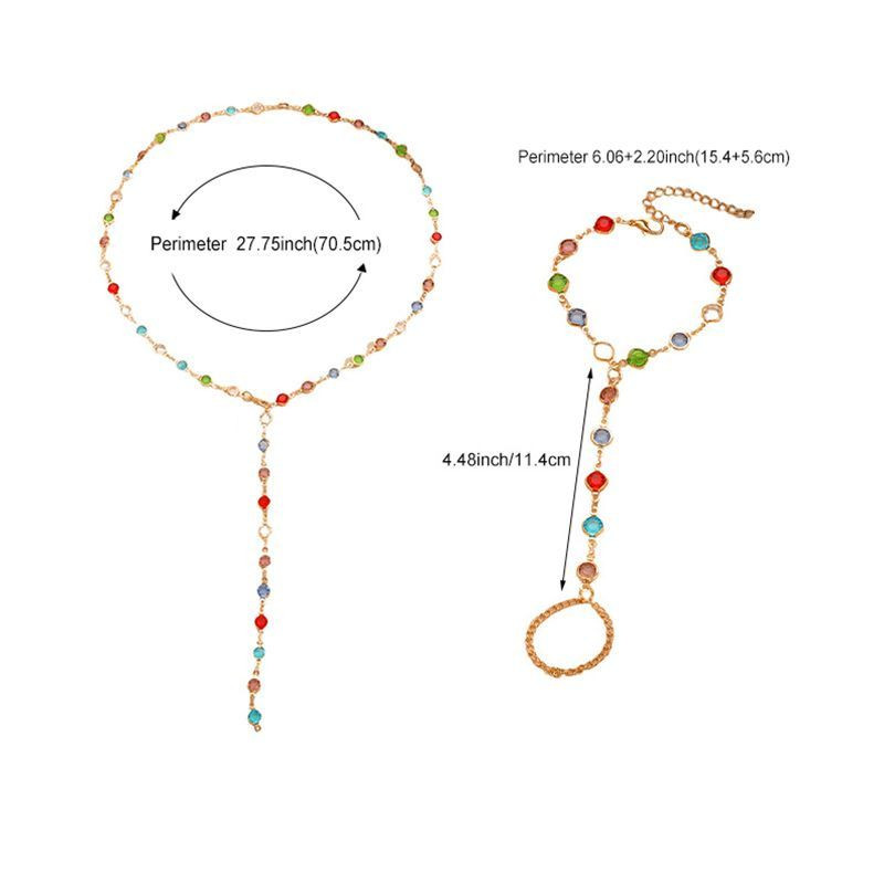 Браслет слейв радужное созвездие с разноцветными камнями