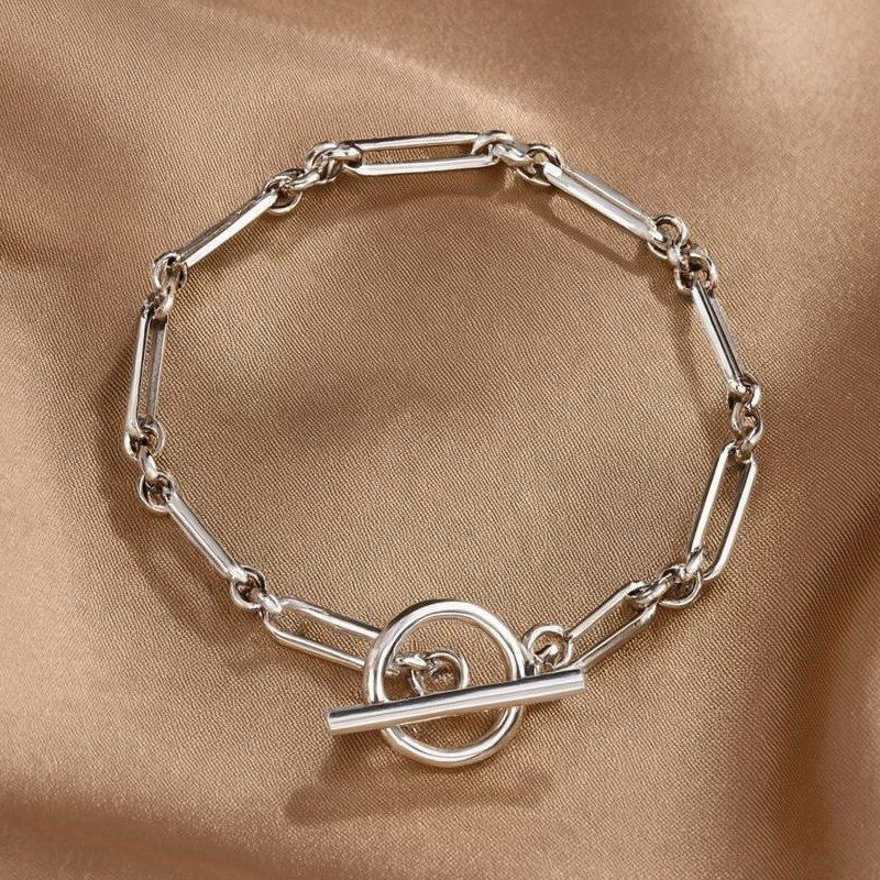 Браслет из цилиндрических звеньев с замком тогл 1J12463CJJ Браслет из цилиндрических звеньев с замком тогл 1J12463CJJ