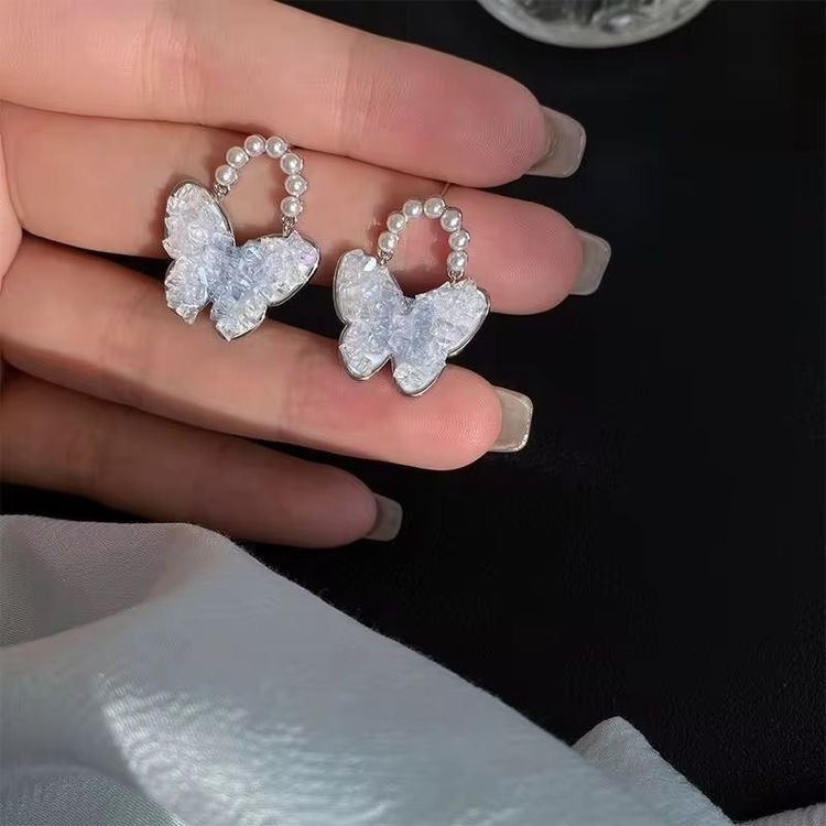 Серьги ювелирный сплав с серебряным гвоздиком J10598CJJ Серьги ювелирный сплав с серебряным гвоздиком J10598CJJ