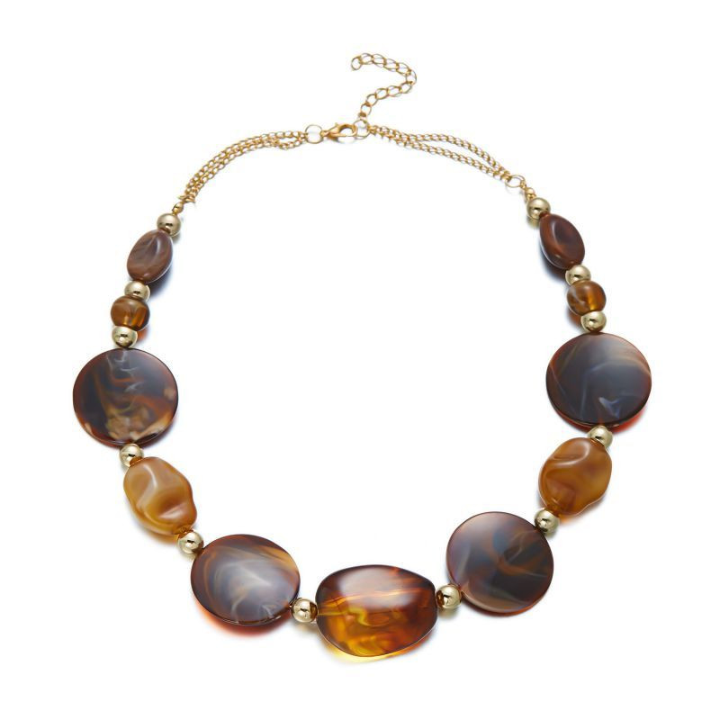 Разноцветное колье из бисера CJZ37150