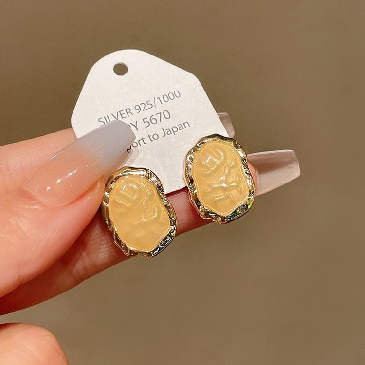 Серьги медицинская сталь с напылением золотом J11251CJJ Серьги медицинская сталь с напылением золотом J11251CJJ