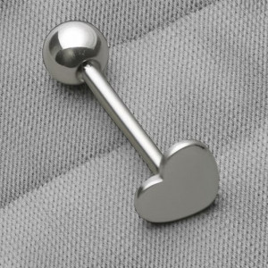 Пирсинг медицинская сталь сердце J11618CJJ