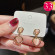 Серьги-подвески в форме двойных сердец L13567