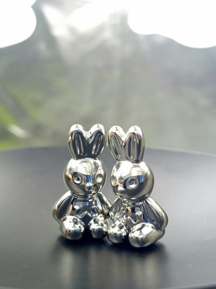 Серьги ccb пластик кролики J10024CJJ Серьги ccb пластик кролики J10024CJJ