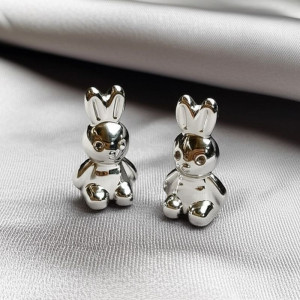 Серьги ccb пластик кролики J10024CJJ Серьги ccb пластик кролики J10024CJJ