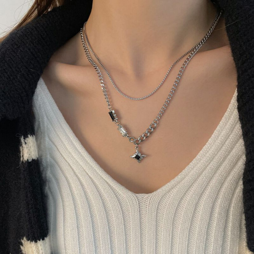 Колье из стали CJH56227