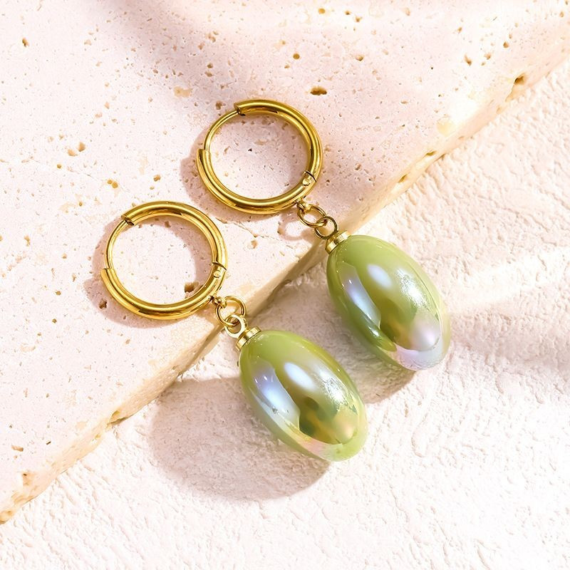 Серьги-конго с розовым перламутром CJG24781