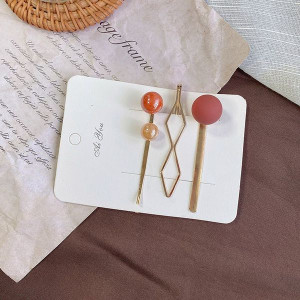 Набор заколок невидимки с бусинами J11619CJJ