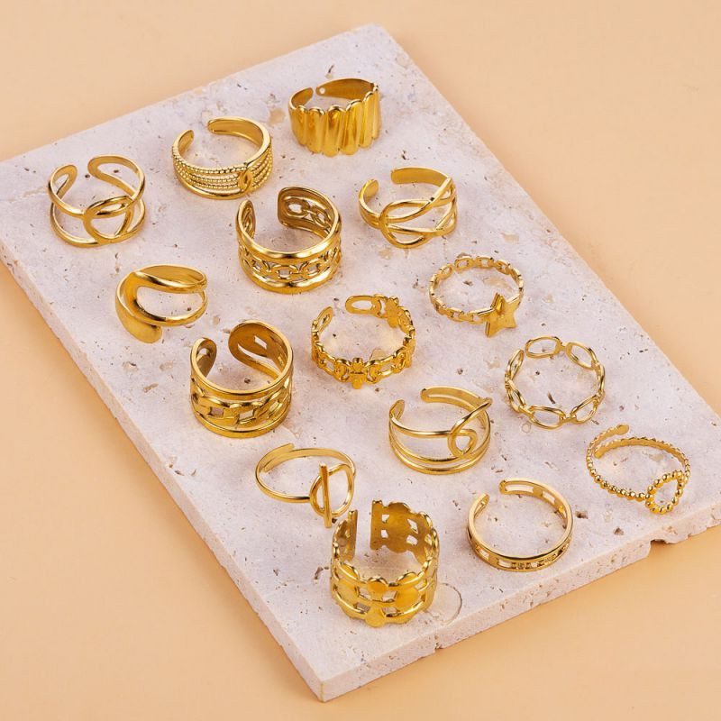 Широкое ажурное кольцо с переплетениями CJL26047