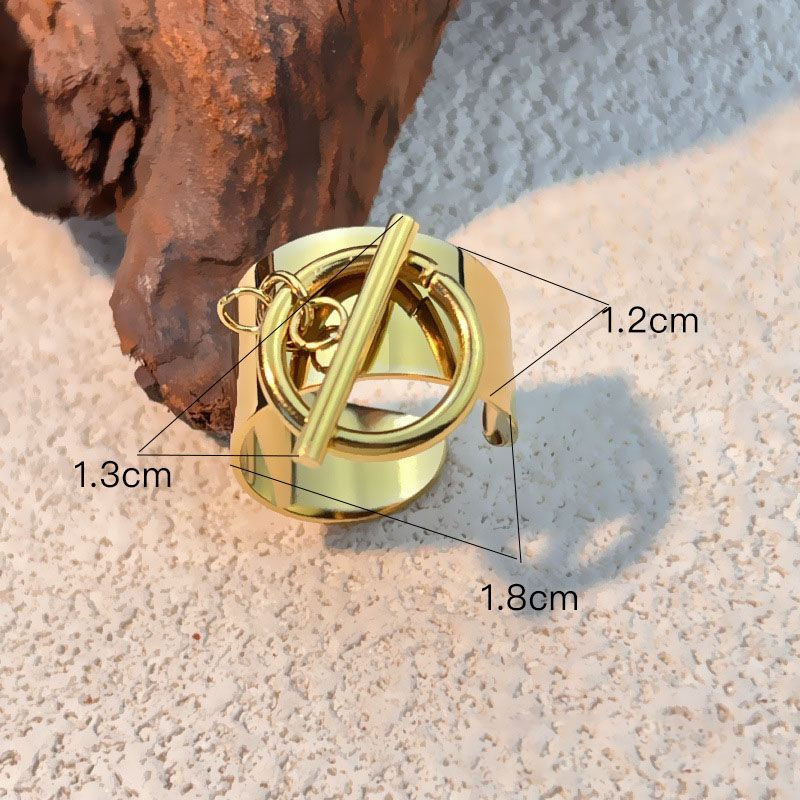 Широкое гладкое кольцо-манжет CJM18942