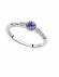Кольцо дорожка с тремя синими камнями G47039