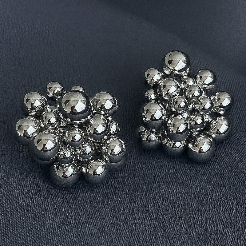 Серьги гвоздики из бисера стальная игла  1J12117CJJ