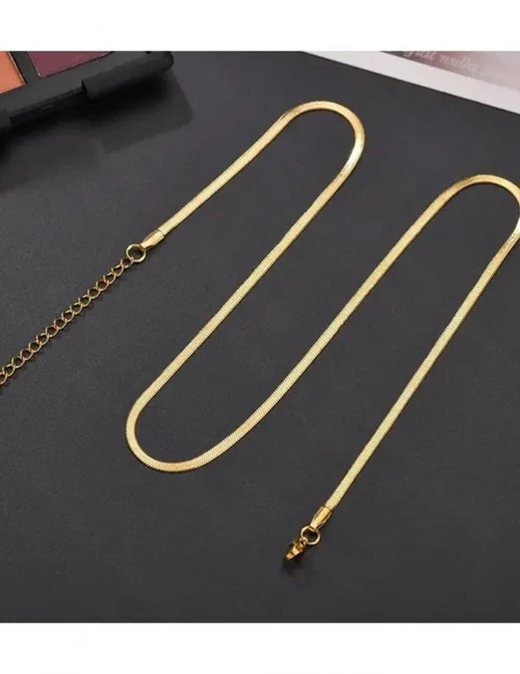 Стальная цепочка широкая с напылением золотом J10086CJJ Стальная цепочка широкая с напылением золотом J10086CJJ