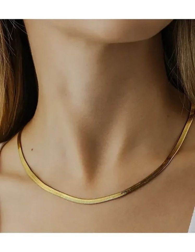 Стальная цепочка широкая с напылением золотом J10086CJJ Стальная цепочка широкая с напылением золотом J10086CJJ