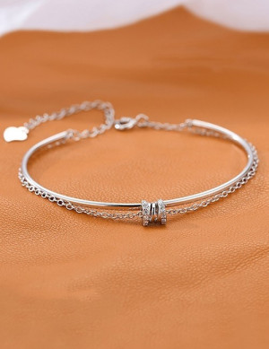 Двойной браслет с декоративным цилиндром R86968 Двойной браслет с декоративным цилиндром R86968