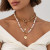 Комплект украшений с барочным рельефным портретом и жемчугом в винтажном стиле CJX76251