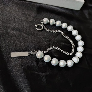 Браслет классический жемчуг с удлиняющей цепочкой J10772CJJ