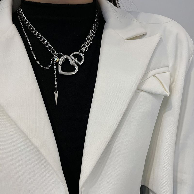 Многослойное колье-галстук в стиле гранж CJH56250 Многослойное колье-галстук в стиле гранж CJH56250