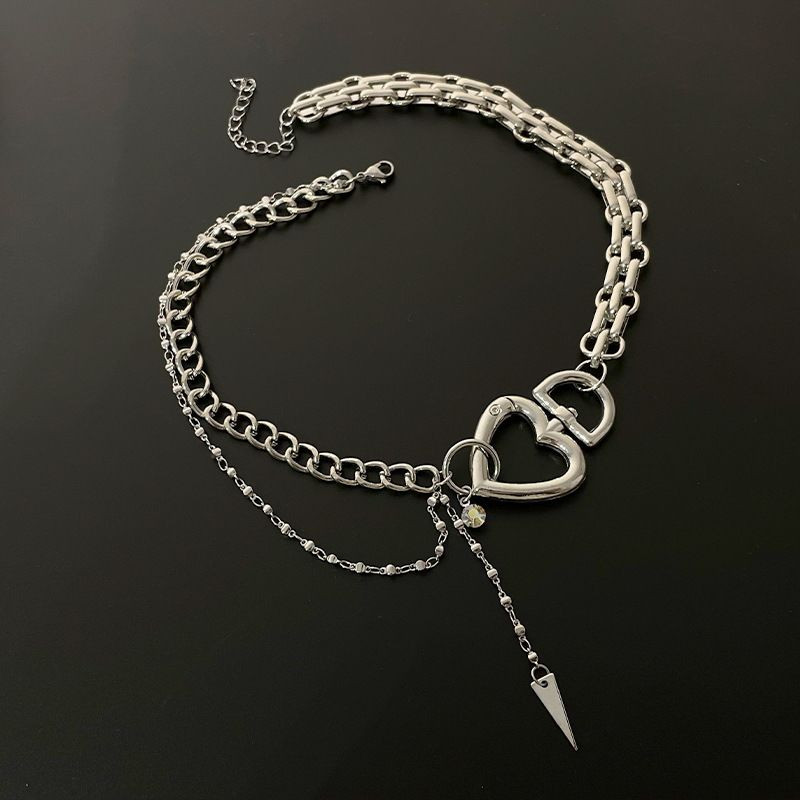 Многослойное колье-галстук в стиле гранж CJH56250 Многослойное колье-галстук в стиле гранж CJH56250